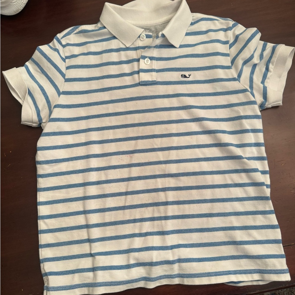 Vineyard Vines Striped Polo Style Golf Shirt Youth